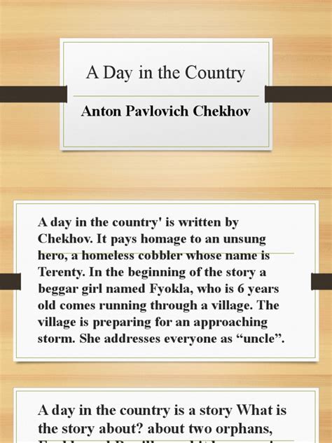 a day in the country summary|A Day in the Country Lesson Summary Notes and  .
